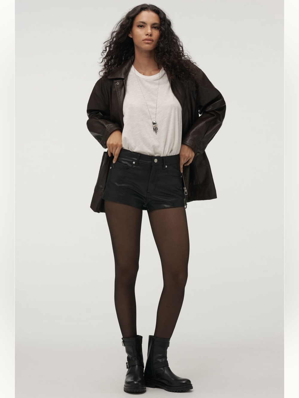NWT BLANKNYC Rock Star Faux Leather Shorts - Picture 2 of 14